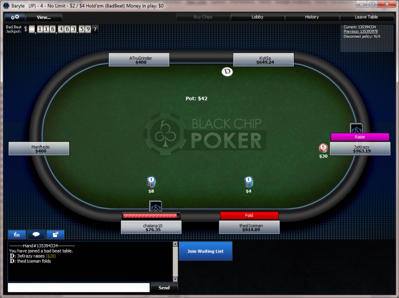 Black Chip Poker 27 Rakeback on Winning Poker